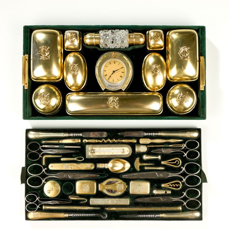 silver gilt ladies dressing case by jenner amp knewstub