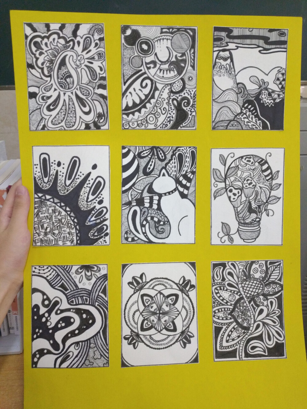 黑白装饰画