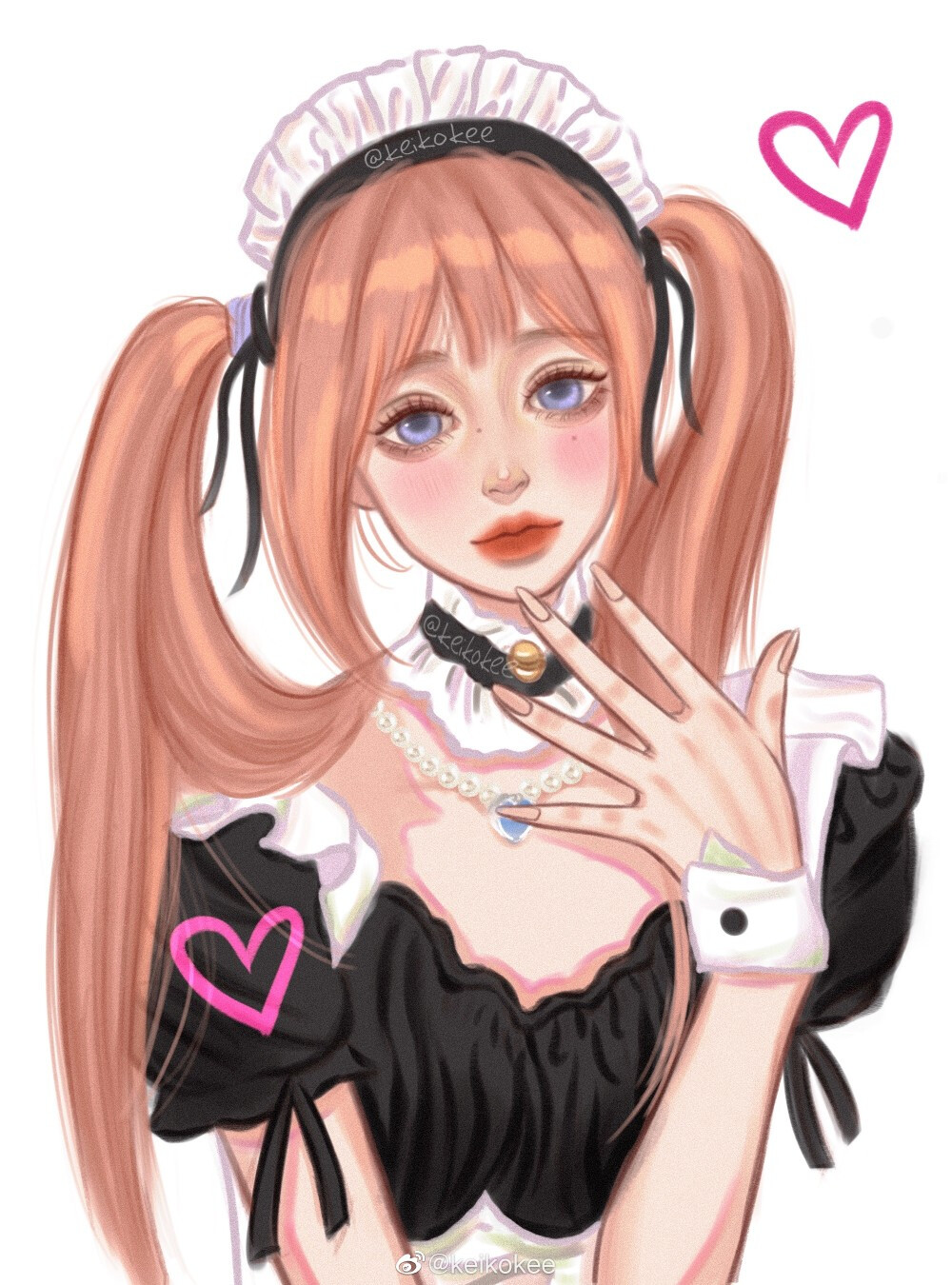 手绘女头 画师:keikukee