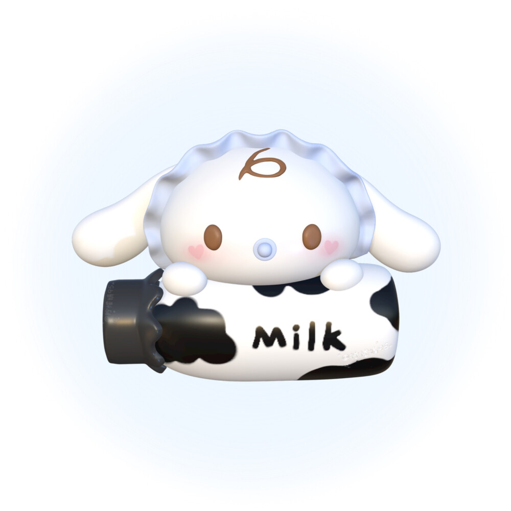 3d玉桂狗头像milk