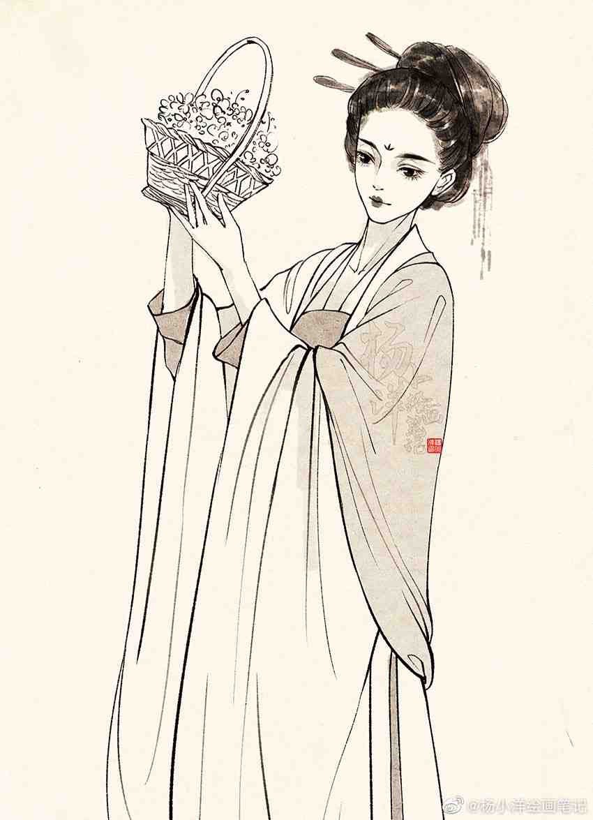 古风美人绘师杨小羊绘画笔记