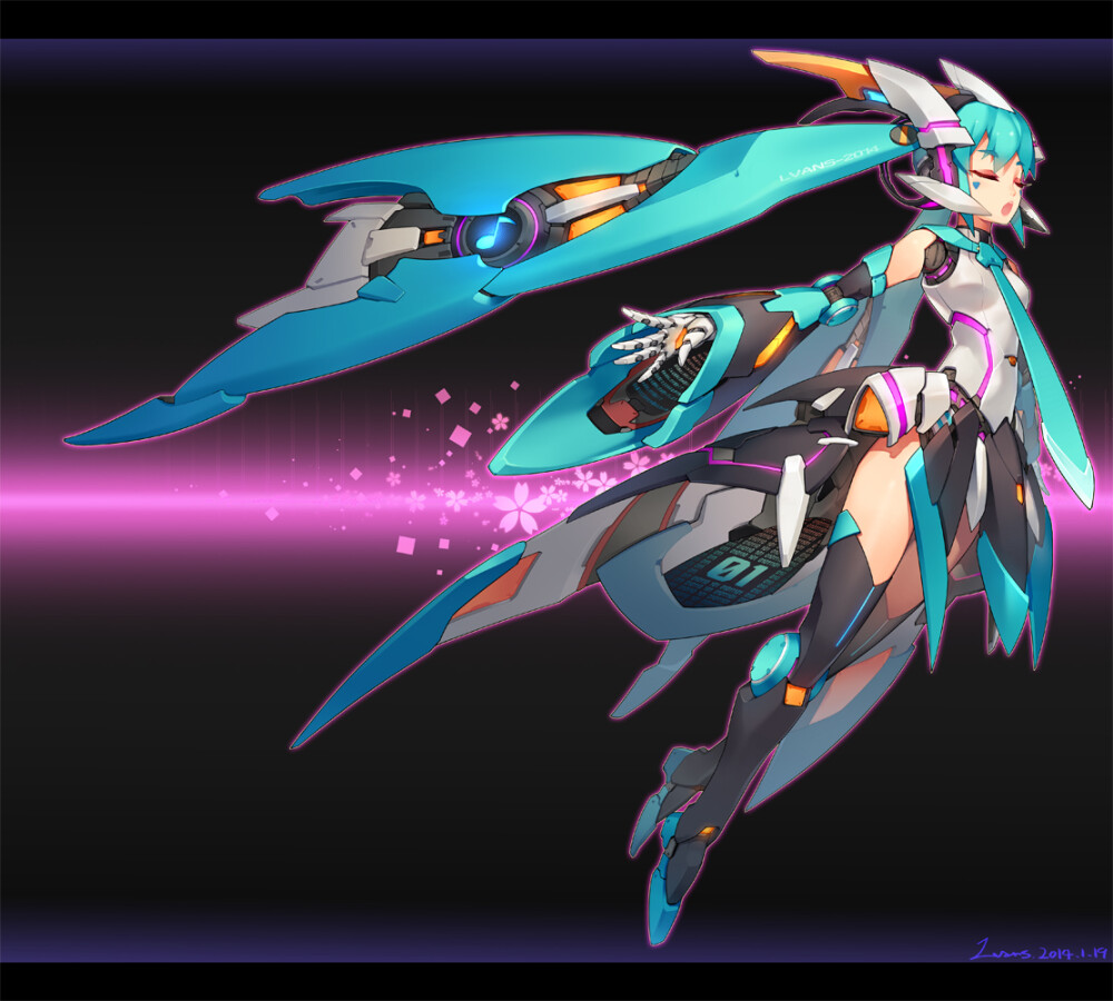 miku2014大机甲大ai大咪库p站二次元v家初音未来miku2014