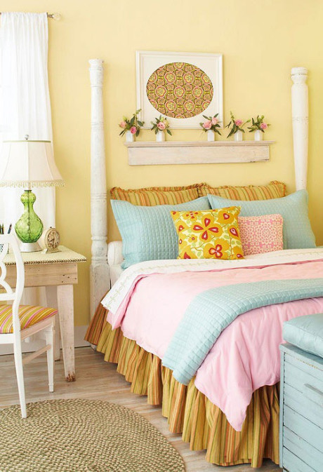 丰富的色彩可以让房间温馨明亮起来学好颜色的搭配很重要