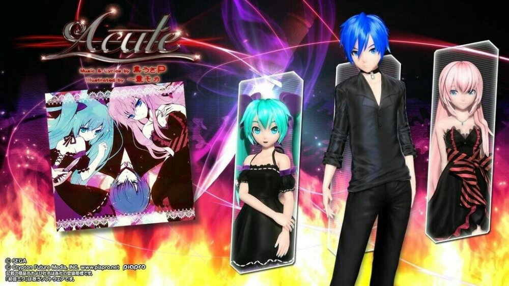 projectdiva歌姬计划acute模组kaito罪恶miku无垢luka爱