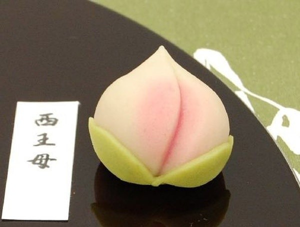 日式点心樱花寿桃和菓子