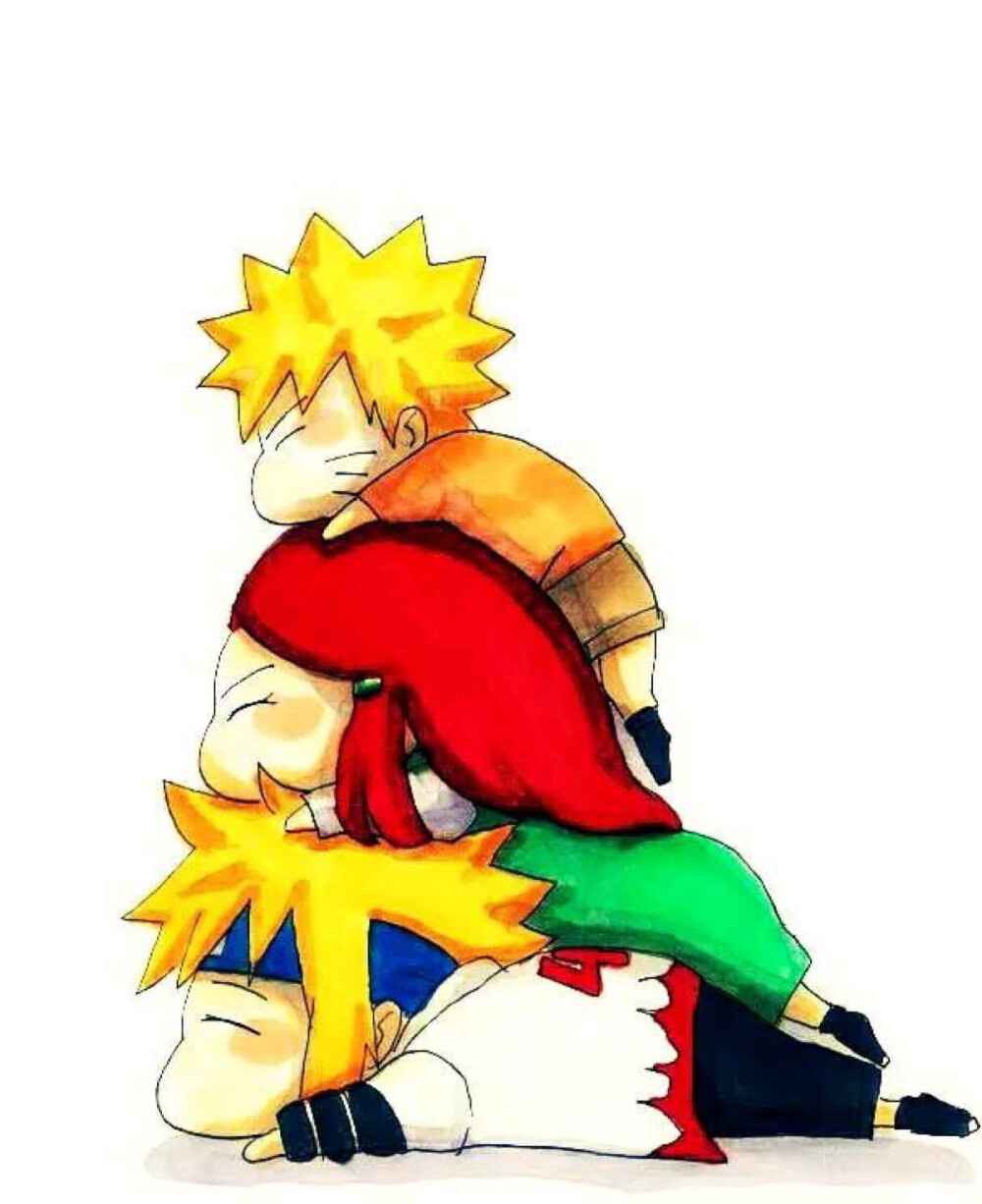 火影忍者naruto波风水门漩涡玖辛奈漩涡鸣人