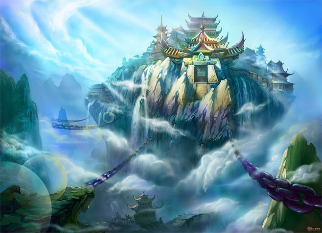 古风二次元壁纸背景唯美插画