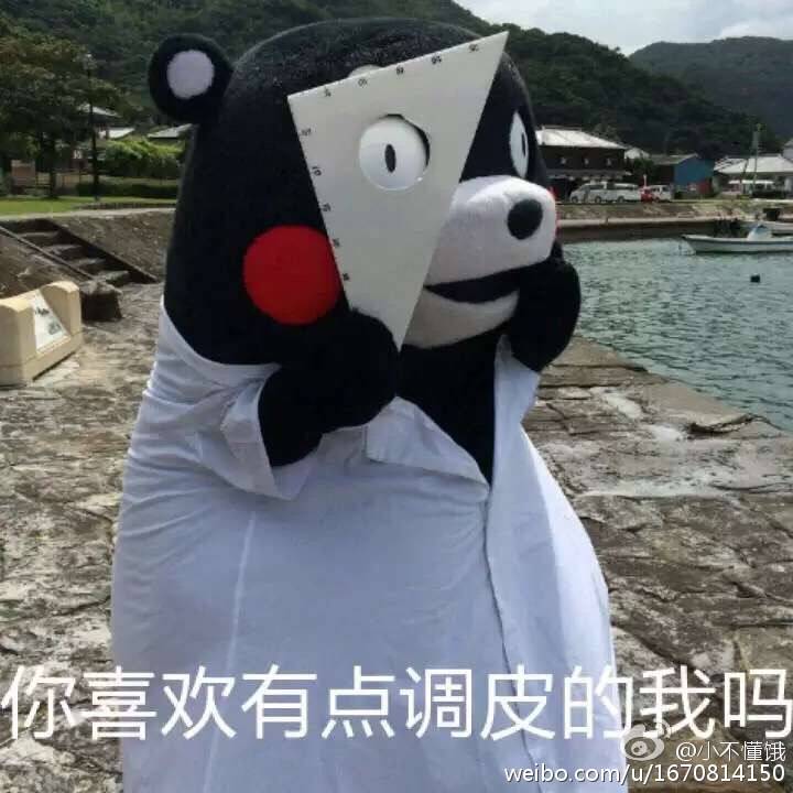 你喜欢有点调皮的我吗kumanon熊本熊表情包