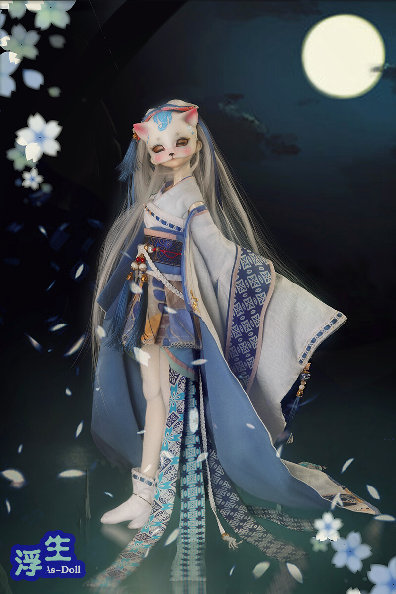 浮生古装和服sd娃娃bjd古装娃娃古风唯美手机壁纸头像