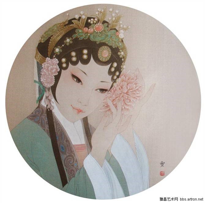 工笔戏曲人物