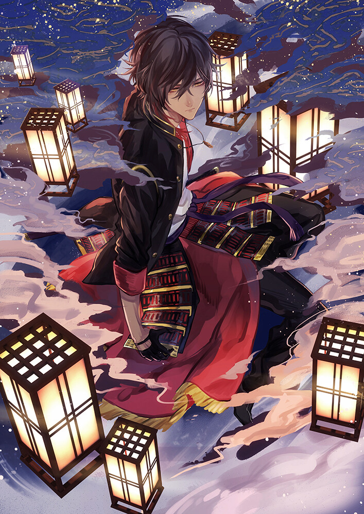 刀剑乱舞 大俱利伽罗 画师:潜sen 本作品pixiv id=60810110