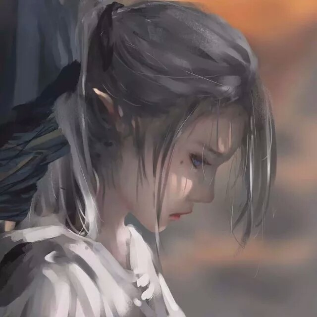 头像漫头女头泪痣女生侧颜杀
