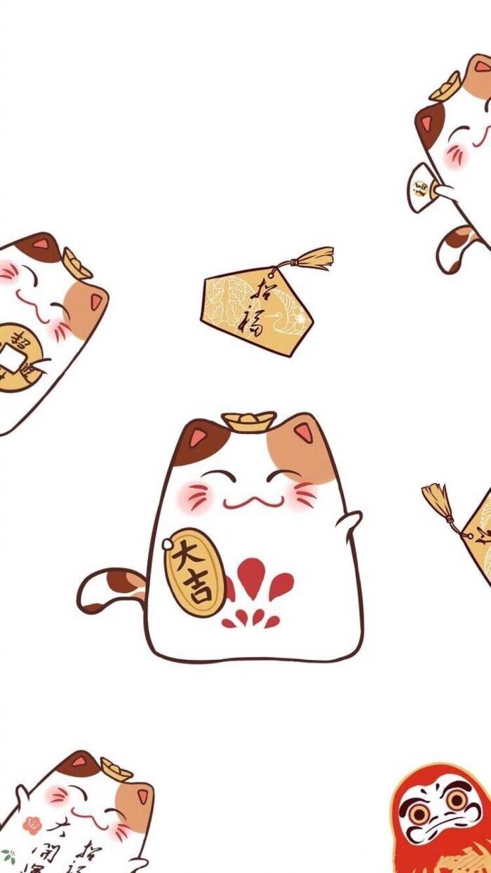 招财猫壁纸好运