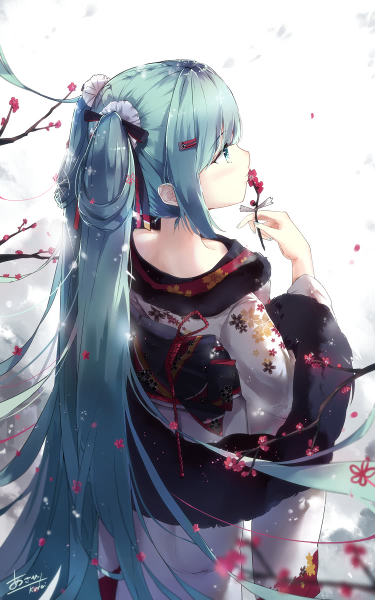 初音未来双马尾动漫人物女生唯美意境