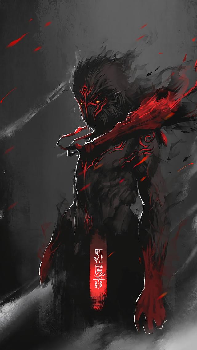 驱魔录猴子火红壁纸锁屏