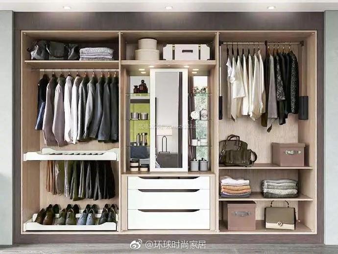 衣柜内部结构设计整洁完美的收纳空间