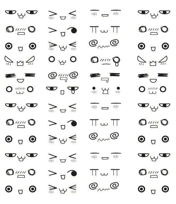 1000个手绘小表情手帐必备素材