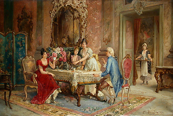 《茶话会(英文:tea party 是奥地利艺术家『franz von persoglia』