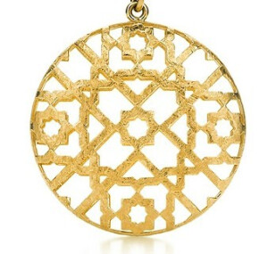 Tiffany蒂芙尼大号半球18k金吊坠项链