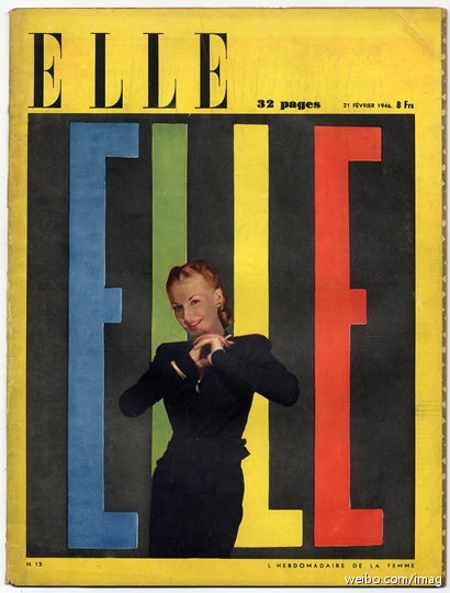 1946年的#ELLE#是这个样子的