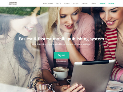 IssueStand landing page v2.