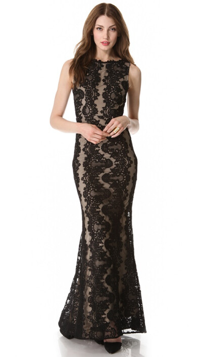 alice + olivia 爱丽丝+ 奥利维亚 Jae 无袖礼服