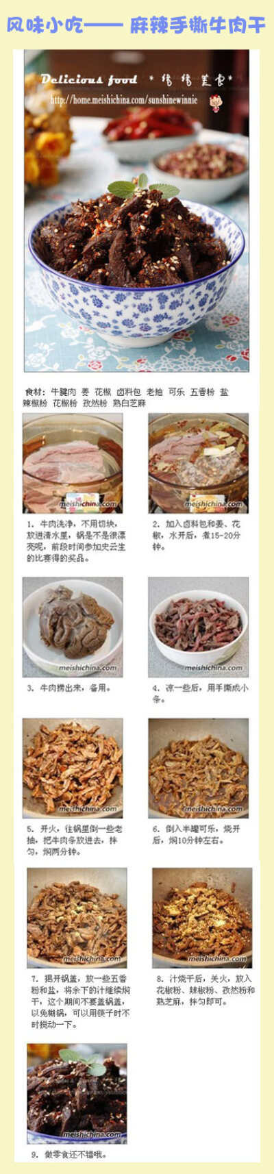 风味小吃——麻辣手撕牛肉干