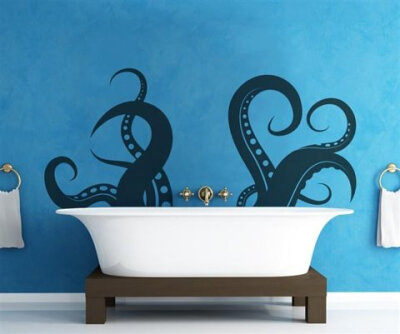 Giant Octopus Tentacles Vinyl Wall Decal Sticker | HiConsumption