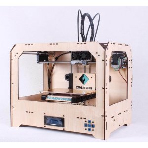 FlashForge 3D printer, dual extruder w/2 ABS spools 这只3d打印机长得好好看