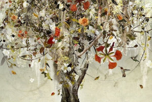 可能你以为看到的是一组华丽的自然绘画，其实是用上百张照片融合起来的作品~Ysabel LeMay要画上四到八周的时间来创作这样一幅作品~