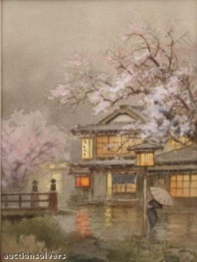 Spring rain in village Terauchi Fukutaro