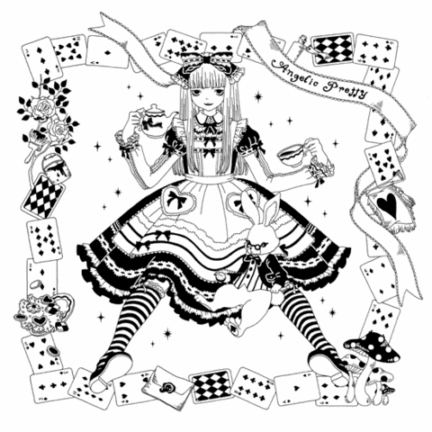 今井キラLolita洛丽塔插画 Angelic Pretty - Alice in the Wonderland