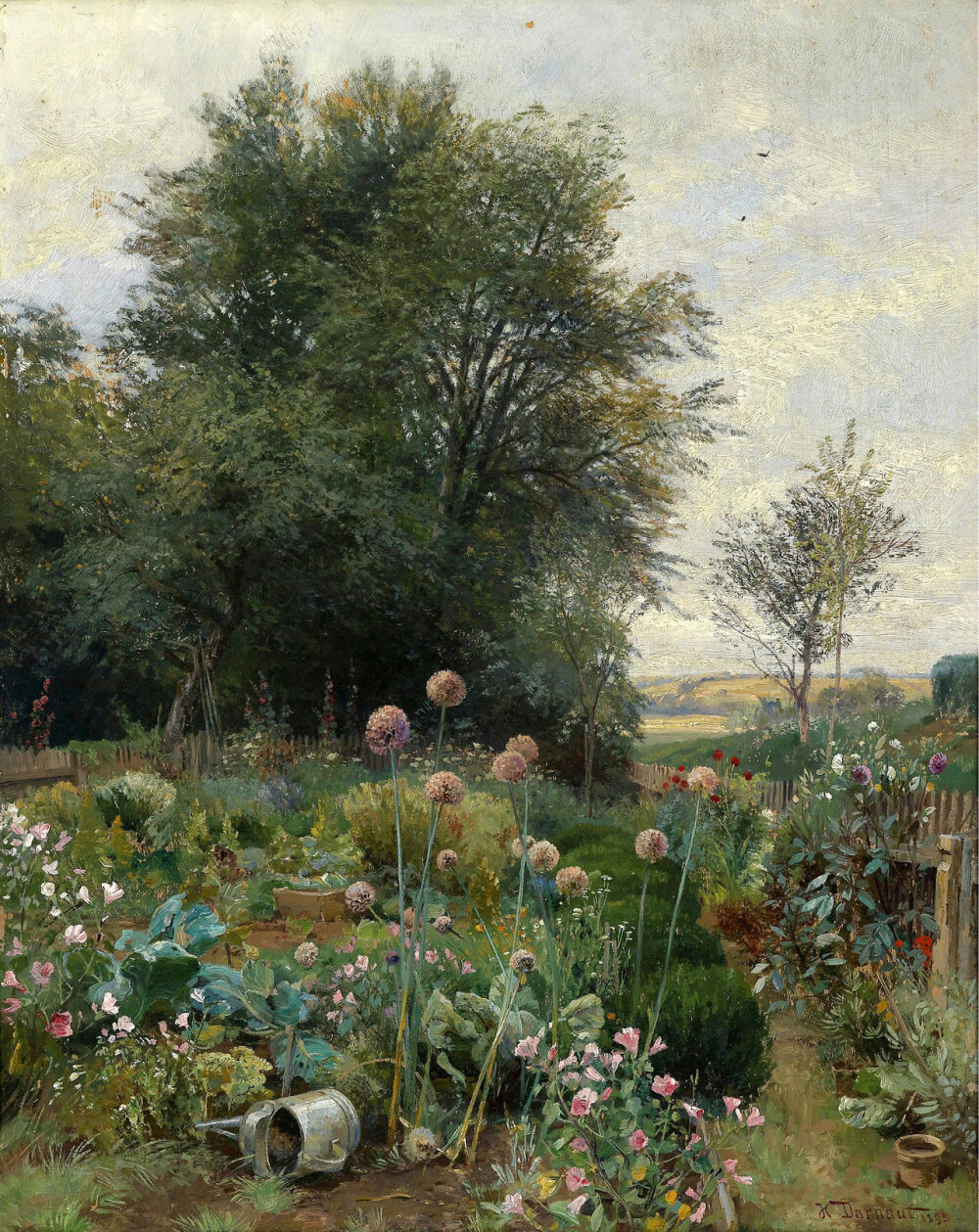 Hugo Darnaut - Cottage garden in Lower Austria, 1895