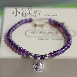 紫水晶+招财猫 可爱~