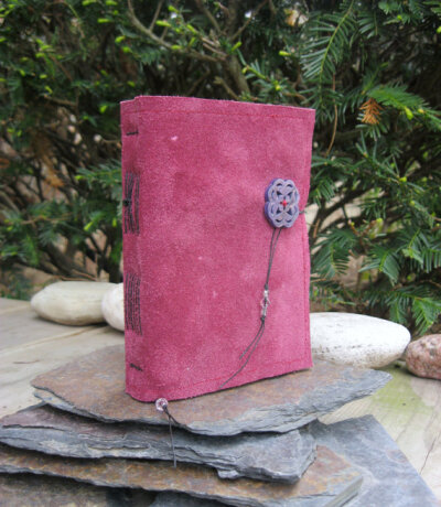 Purple Violet Suede Leather Journal Sketchbook