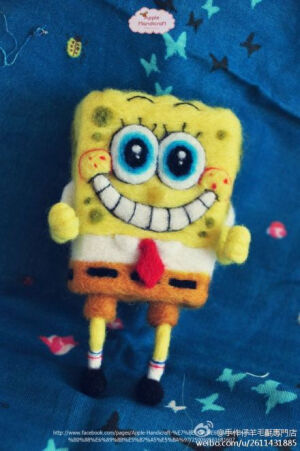 羊毛氈海綿寶寶~ps.阿信会喜欢这个么哈哈