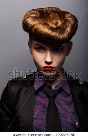 Upset. Sadness - Styled Thinking Woman - Melancholy. Hippie - stock photo