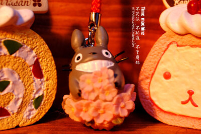 粉色樱花龙猫TOTORO 手机链 限量版