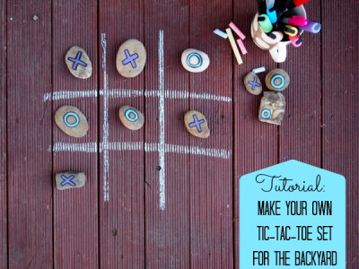 Outdoor craft ideas tic tac toe