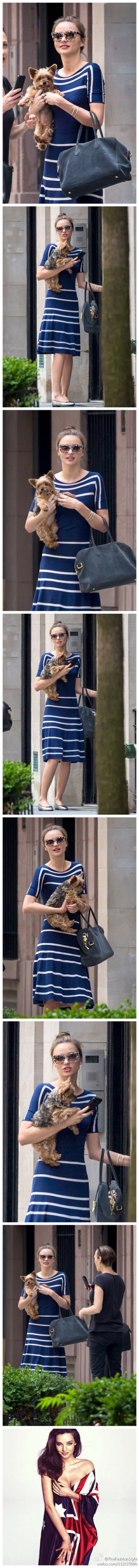 #模特街拍#—— #Miranda Kerr# out and about in NYC 。 2013.06.19 HQ（#高清组图#）