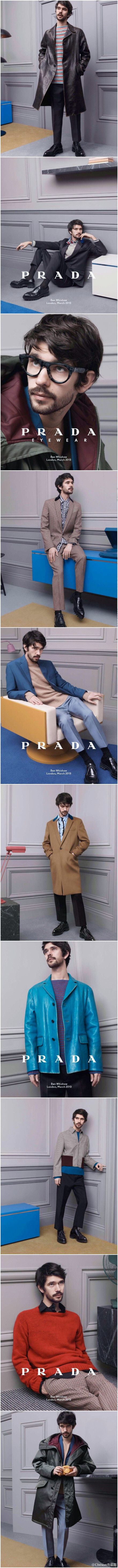 Ben Whishaw for Prada 2013 Fall/Winter Menswear. Born for Prada.