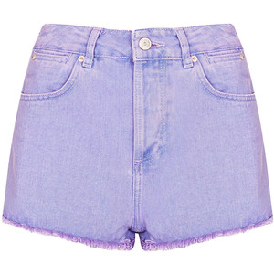 TOPSHOP MOTO Lilac Raw Hem Hotpant