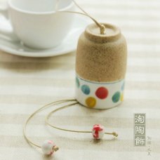 [淘陶饰原创手作]彩气泡 风铃 车饰车挂 手制陶瓷器 空间家居装饰