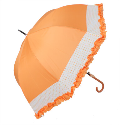橙色长柄伞