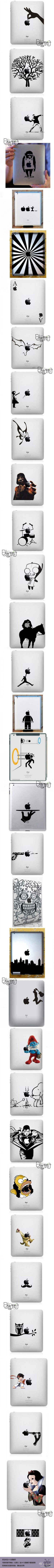 国外牛人在iPad外壳上的创意涂鸦~手绘达人们也试试吧~（