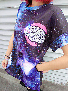 夏季新款原宿风宇宙星空银河系2013欧美大码星球短袖T恤