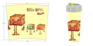 Boxman -Firsch大容量杯子 超帅的潜水教练画作 完全没学过绘画都可以这么给力