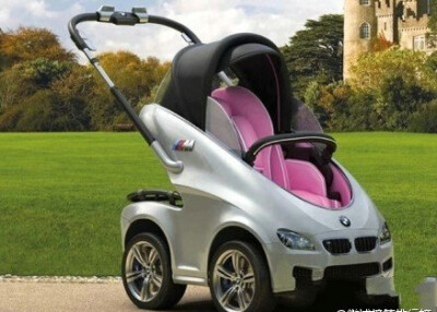 【宝马婴儿车】配备空调的四轮驱动宝马婴儿车，要不要这么酷！！让我变baby吧~~