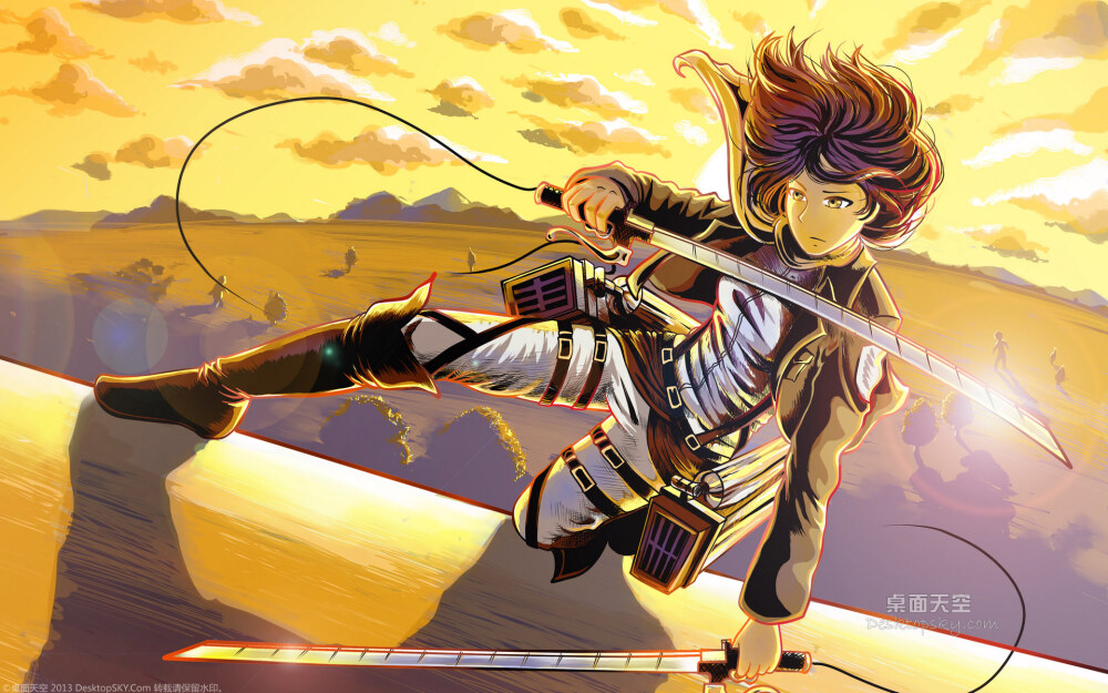 三笠·阿克曼桌面壁纸,第15张图片