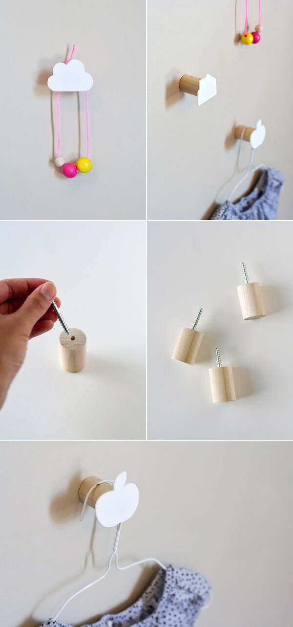 DIY Wall Hooks by Ambrosia Creative